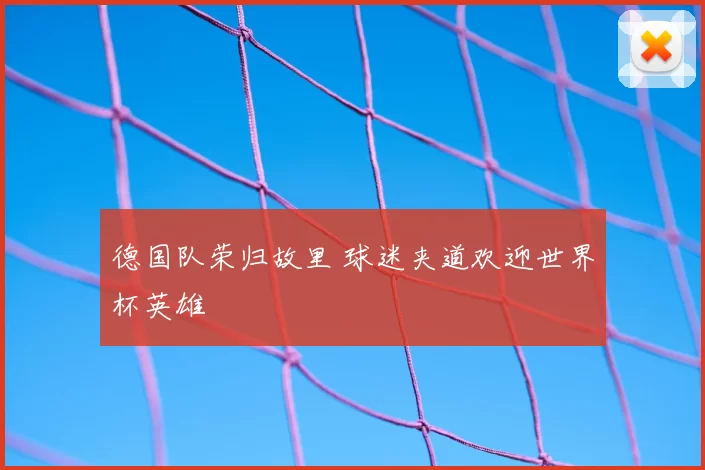 德国队荣归故里 球迷夹道欢迎世界杯英雄