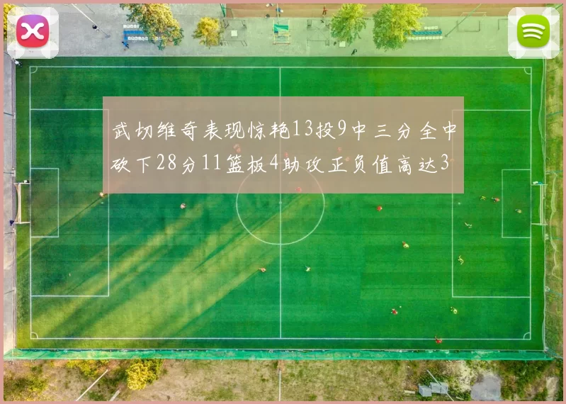 武切维奇表现惊艳13投9中三分全中砍下28分11篮板4助攻正负值高达35